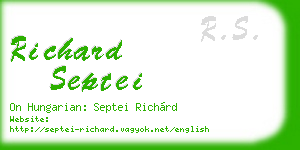 richard septei business card
