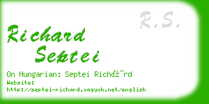richard septei business card